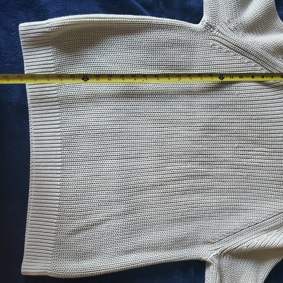 Tory Burch Sport Women's Chunky Knit Cotton Blend Sweater Size S Oversized Fall - Picture 16 of 16